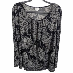 Motherhood Maternity Scoop Neck Tunic Top Sz L